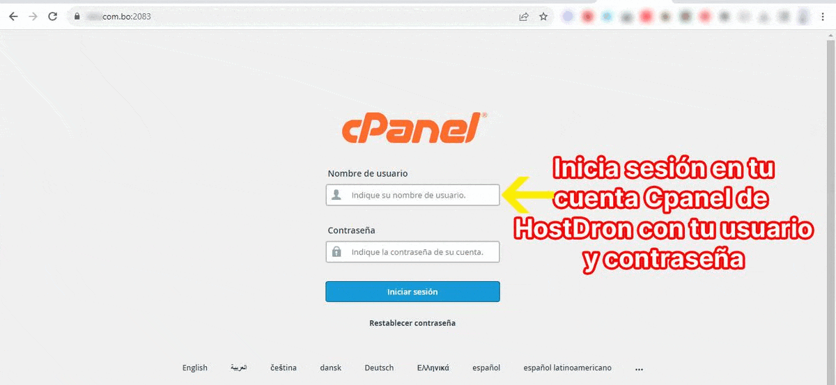 Instalar WordPress con Cpanel