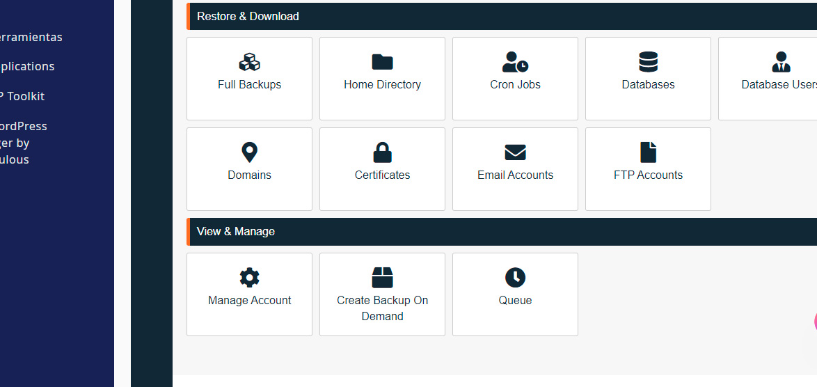 Backups en WordPress y Cpanel